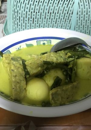 Foto resep Sayur Tempe Telur Kuah kuning