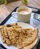 Layered Chapatis with tea