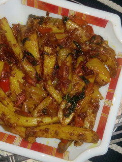 A picture of Chips masala.