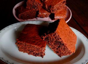 Foto di Finto brownie cioccolato e salsa tahina