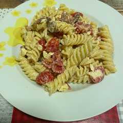 Pasta fredda stracciatella pachino e guanciale 🤩-レシピのメイン写真