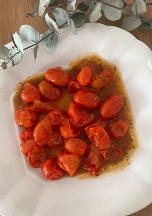 Foto principal de Tomates cherry asados en microondas