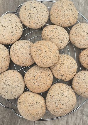 Chia magos kókuszos keksz recept fotója