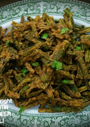 A picture of Kurkuri bhindi.