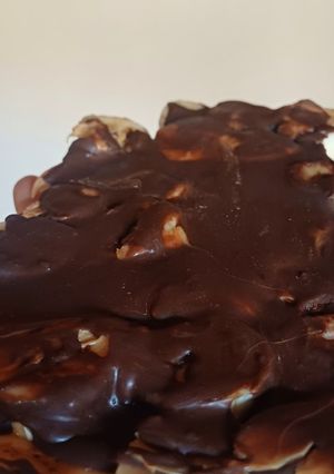 Una foto de Bocado plátano y chocolate