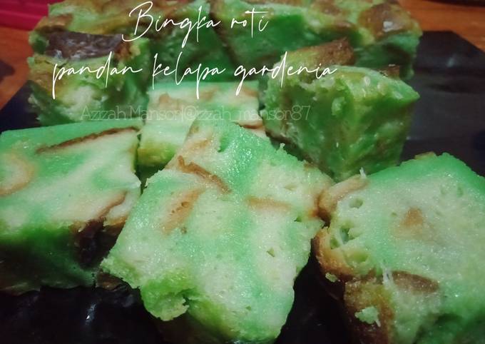 Resipi Bingka Roti Pandan Kelapa Gardenia Oleh Azizah Mansor Cookpad