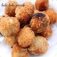 Bola bola pisang cokelat