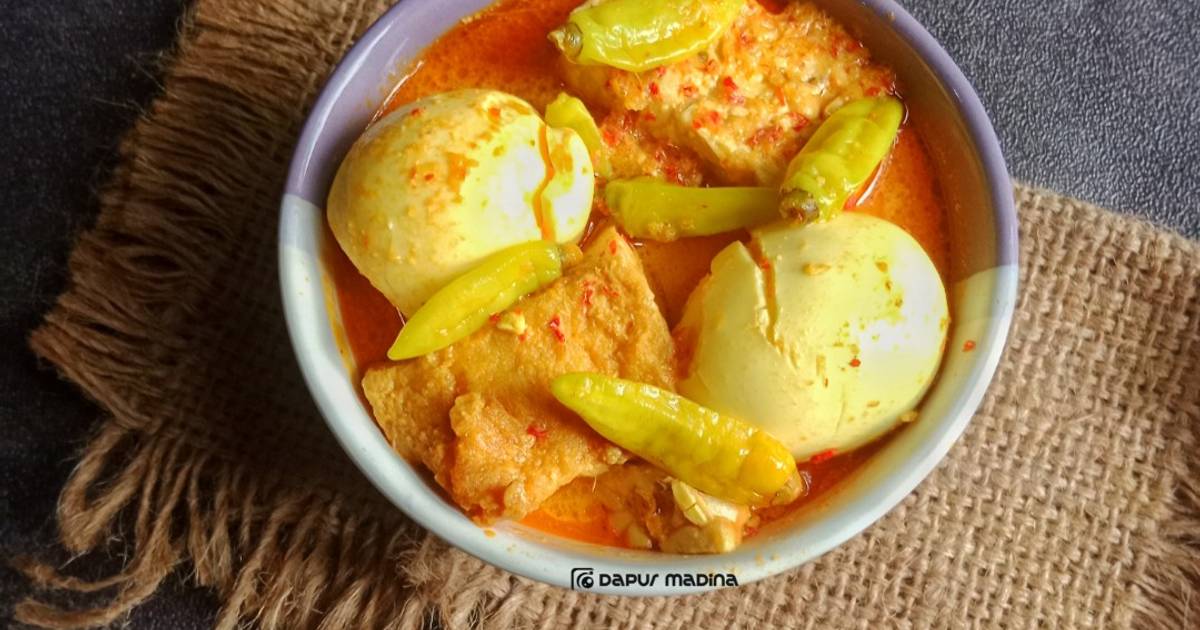 Resep Tahu Telur Bumbu Rujak Dengan Bahan Sederhana