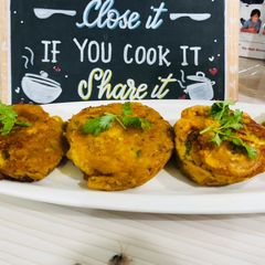 A picture of Mazedaar crispy Bazari Alo tikki.