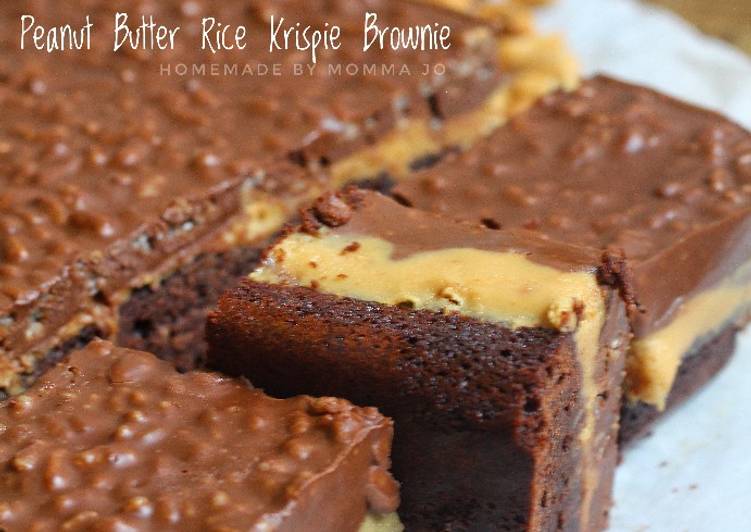 Peanut Butter Rice Crispy Brownie