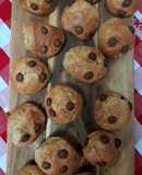 Queques de Banana, Aveia e Chocolate na Airfryer
