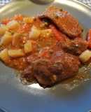 Fricandó de ternera a la jardinera