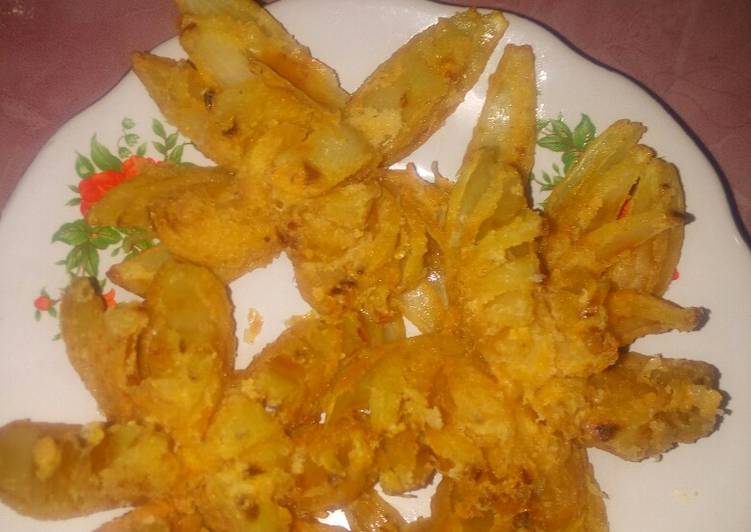 Flower fried onion