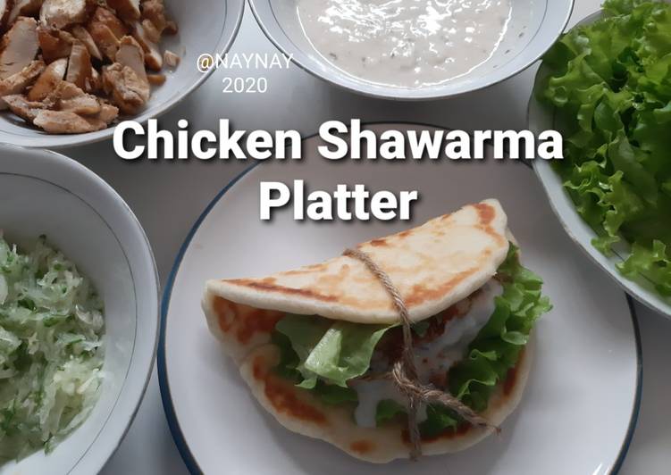 Chicken Shawarma Platter (شاورما)