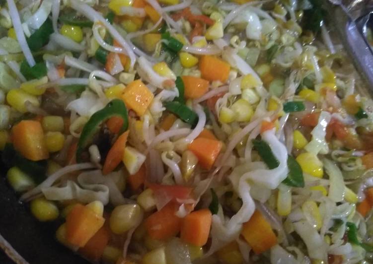 Bagaimana Membuat Tumis sayur pendek, Enak