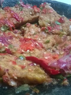 Foto resep Tempe Penyet Sambal Goang
