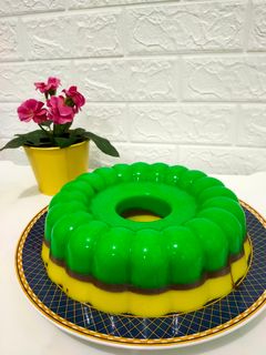 Foto resep Puding Lumut Lapis Coklat & Susu