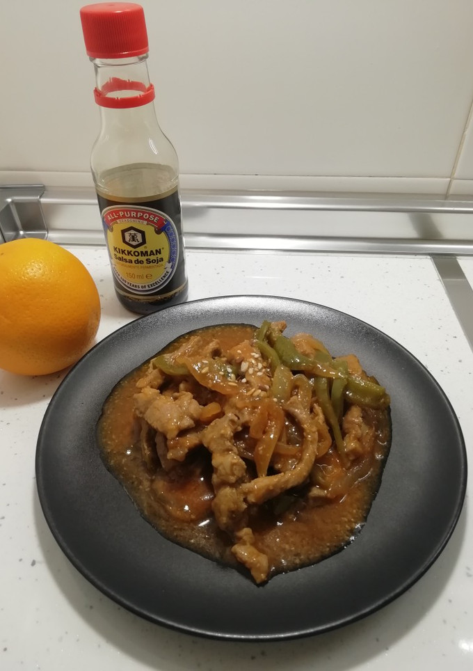 Una foto de Cerdo estilo thai