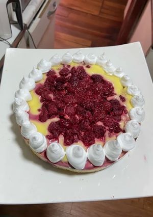 Una foto de Tarta de Frambuesa