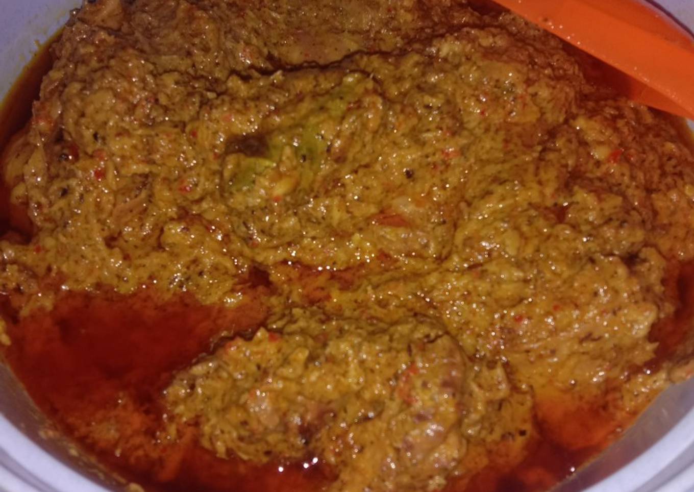 Bebek bumbu gongseng kelapa