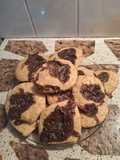 Galletas materas de vainilla rellenas con chocolate🫓🍫