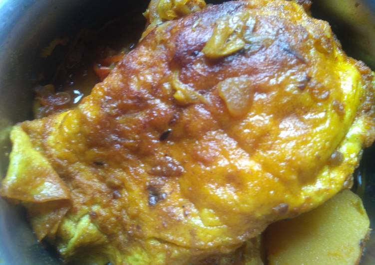 Omlette curry