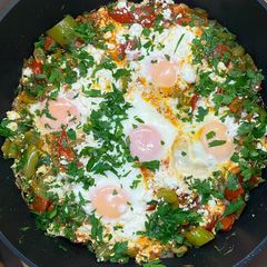 A picture of Turkish Breakfast "Menemen".