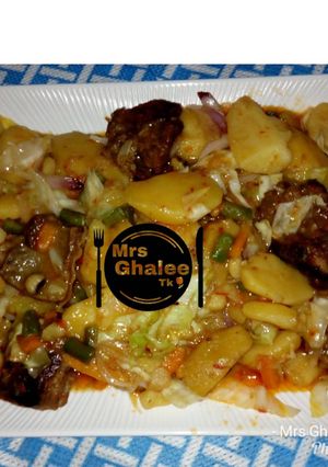 A picture of Paten dankali me veggies.