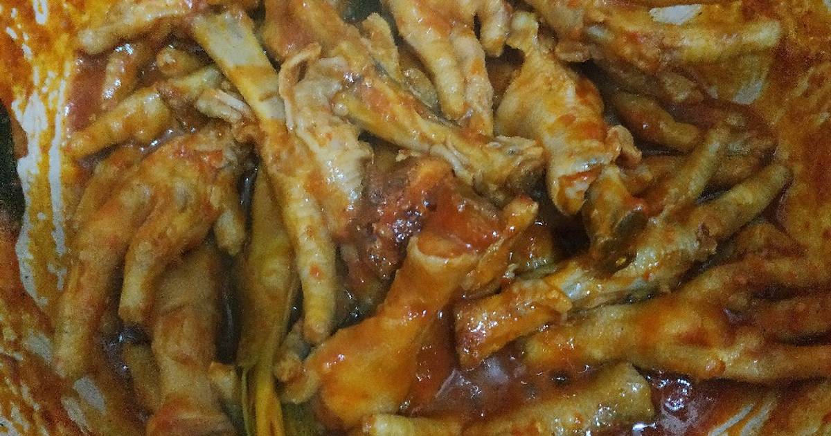 Resep Ceker Ayam Pedas Manis Oleh Dyahdwindas Kitchen Cookpad