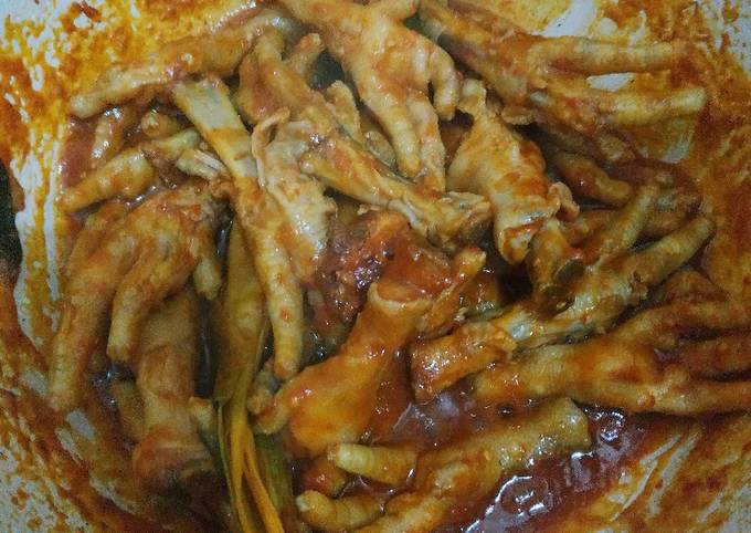 Resep Ceker Ayam Pedas Manis Oleh Dyahdwindas Kitchen Cookpad