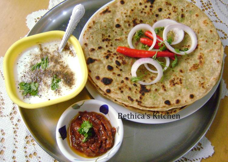 Green Peas Paratha