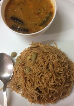 A picture of Hyacinth Bean Valor/ Indian Papadi beans Upma.