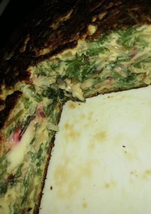 Una foto de Tortilla de Hojas de Remolacha