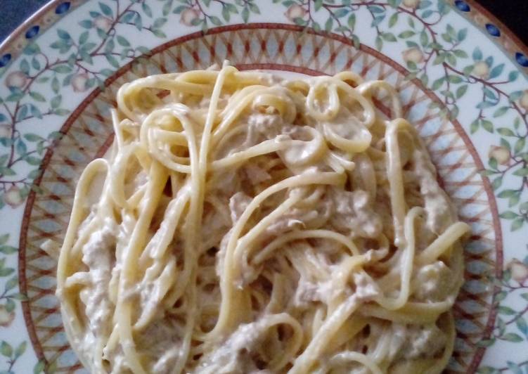 Recipe of Any-night-of-the-week Lemon and Tuna Linguine