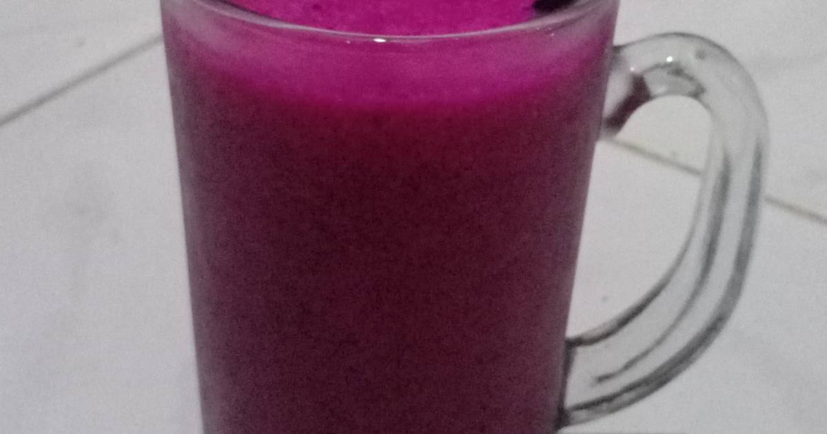 Resep Jus Lega (Jus Lemon Buah Naga) 💛💜 oleh Toeti Ningtiar Arifin