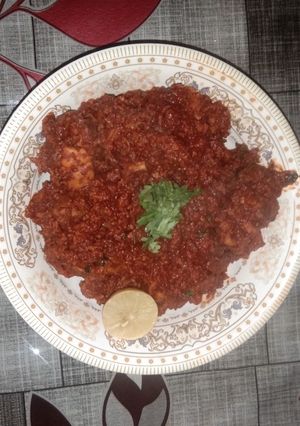 A picture of Chicken sukka (Mangalorean special).