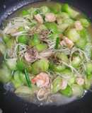 Giá mướp xào tôm