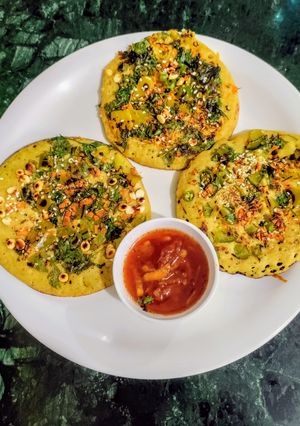 A picture of Foxtail Millet Uttapam.