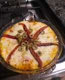 Pizza o tarta de berenjenas