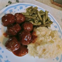 Homemade "TV dinner" Meal A picture of Homemade "TV dinner" Meal.
