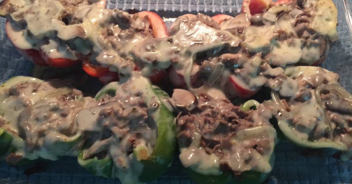 Philly Cheesesteak Stuffed Peppers Recipe By Cdkaleczyc Cookpad