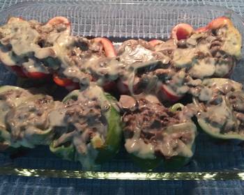 Unique Cuisine Philly Cheesesteak stuffed Peppers Practical Delicious