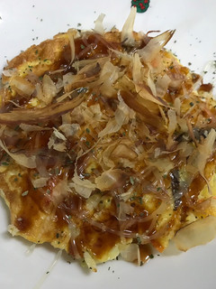 簡單做清冰箱料理-無麵粉大阪燒 的食譜成品照片