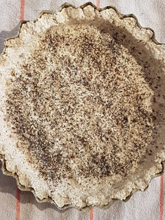 Una foto de Masa tarta proteica light. (avena y semillas)
