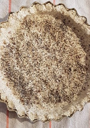 Una foto de Masa tarta proteica light. (avena y semillas)