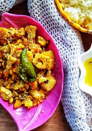 A picture of Fish Egg Bhurji.