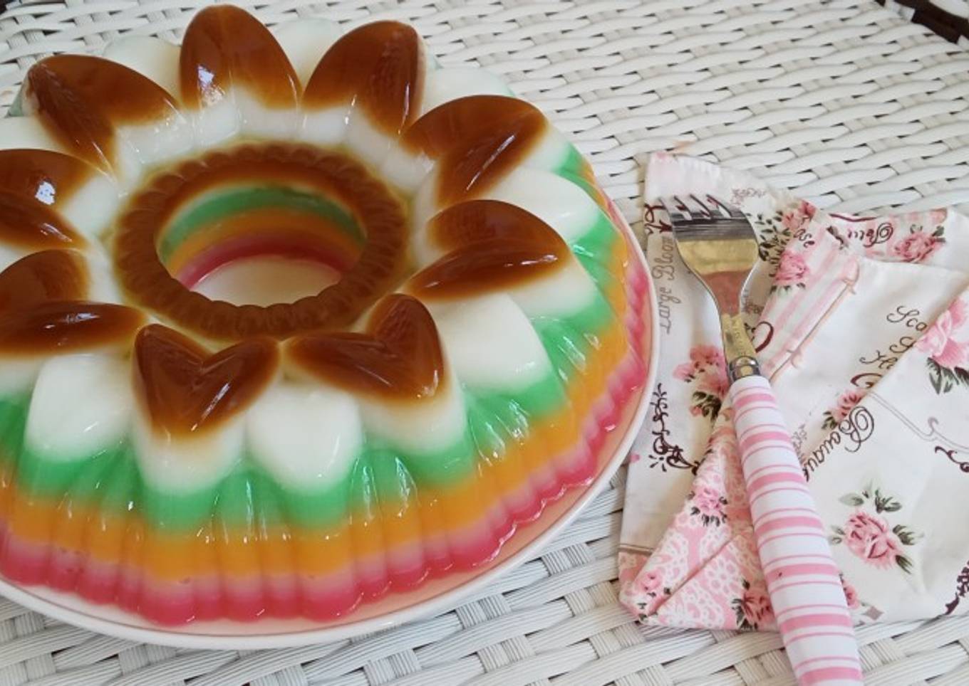 💐Cheerful fruit pudding💐