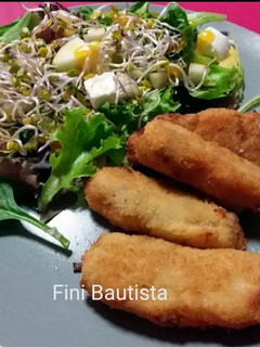 Una foto de Croquetas de berenjena y queso