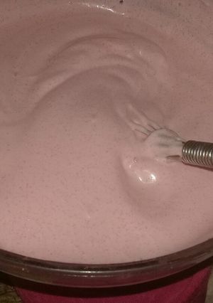 Una foto de Betún de gelatina rosa!!!💟💟💟