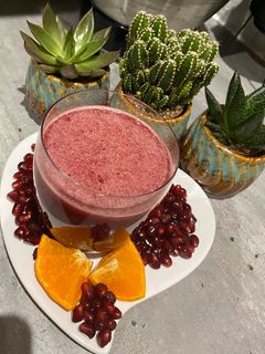 صورة لوصفة عصير البطراف والرمان